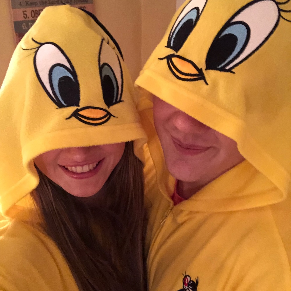Tweety bird onsie costume